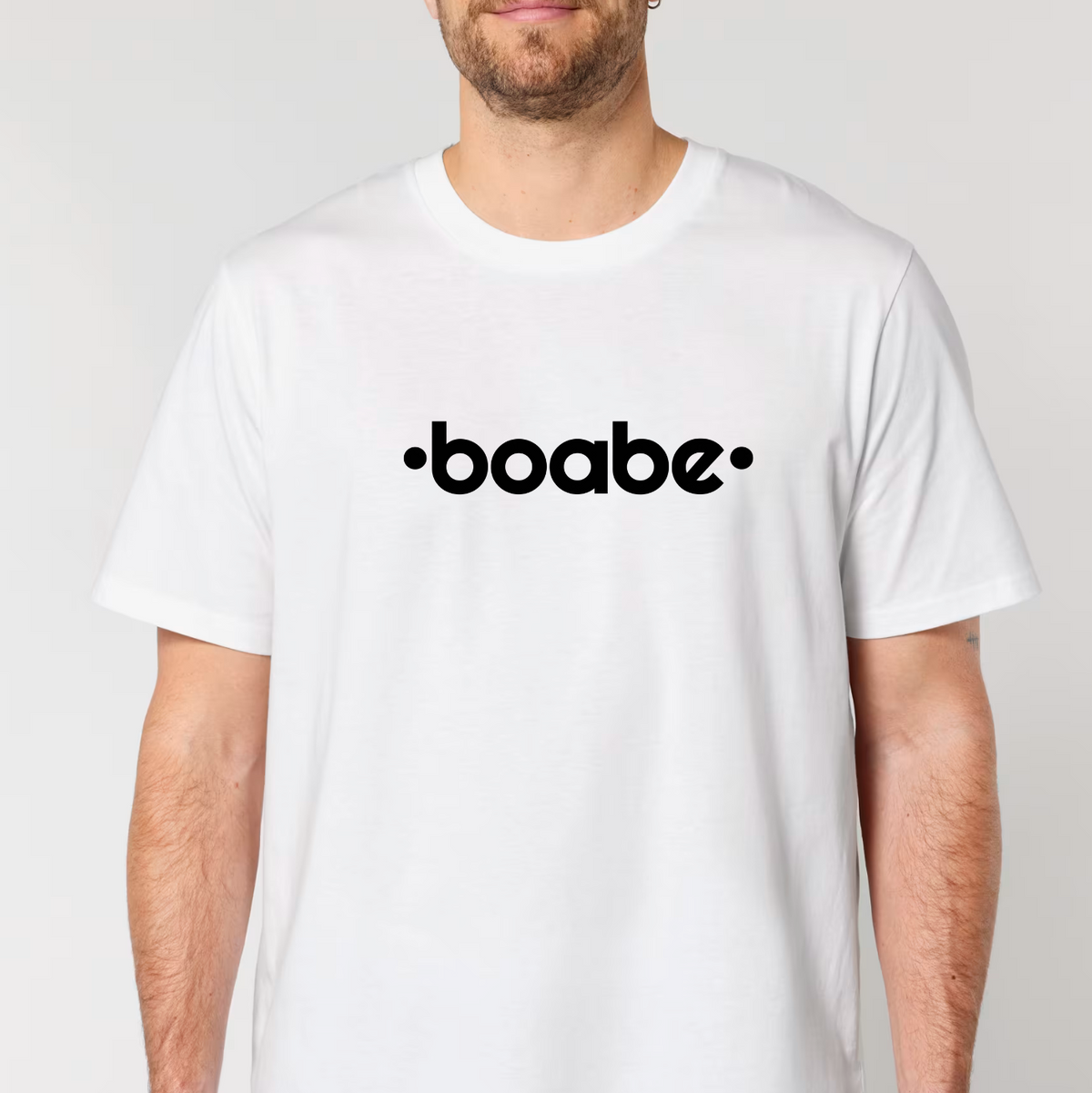 Tricou TwoStep Regular Fit "Boabe" Front Print - Alb