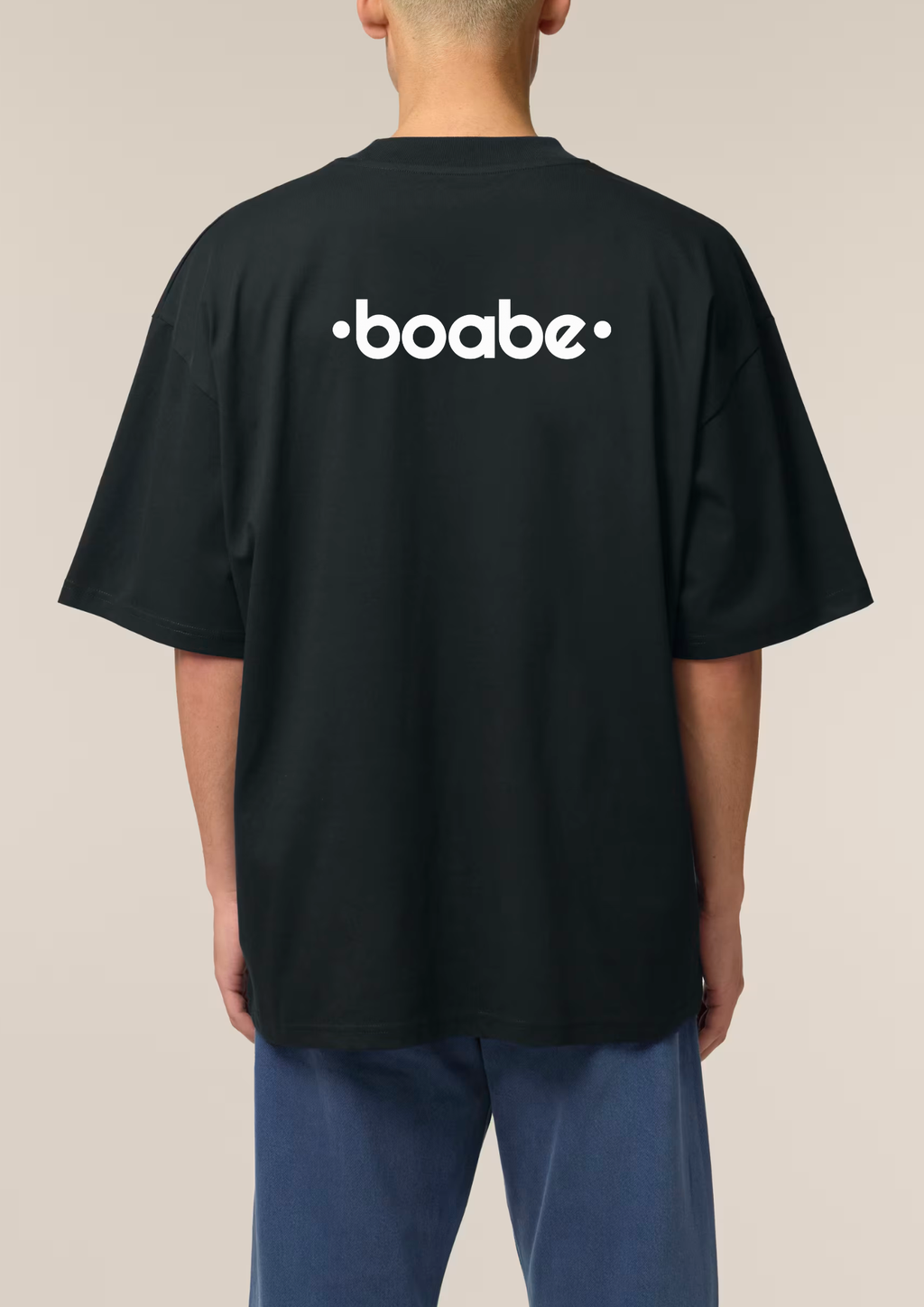 Tricou TwoStep Oversize Fit "Boabe" Back Print - Negru