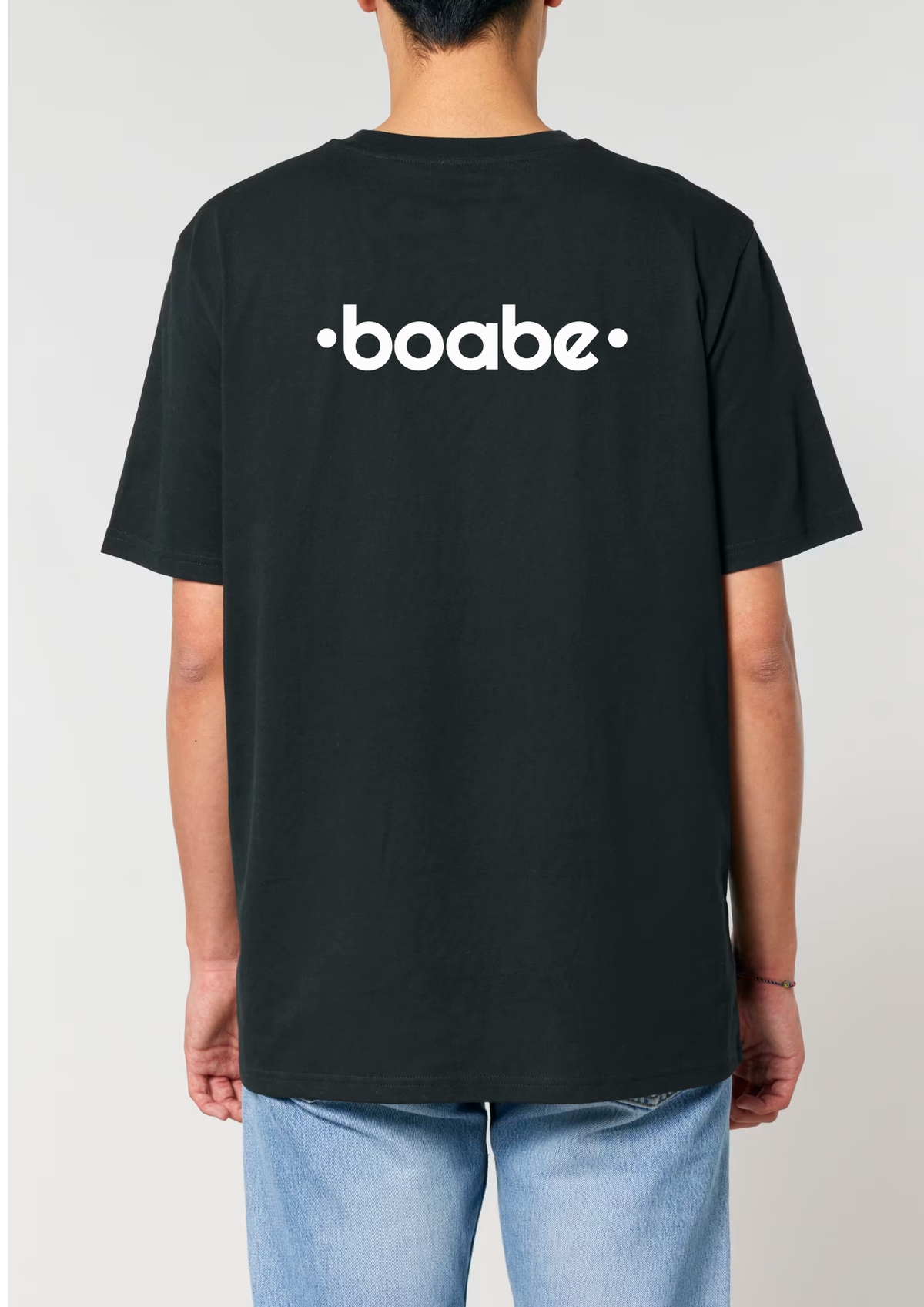 Tricou TwoStep Regular Fit "Boabe" Back Print - Negru