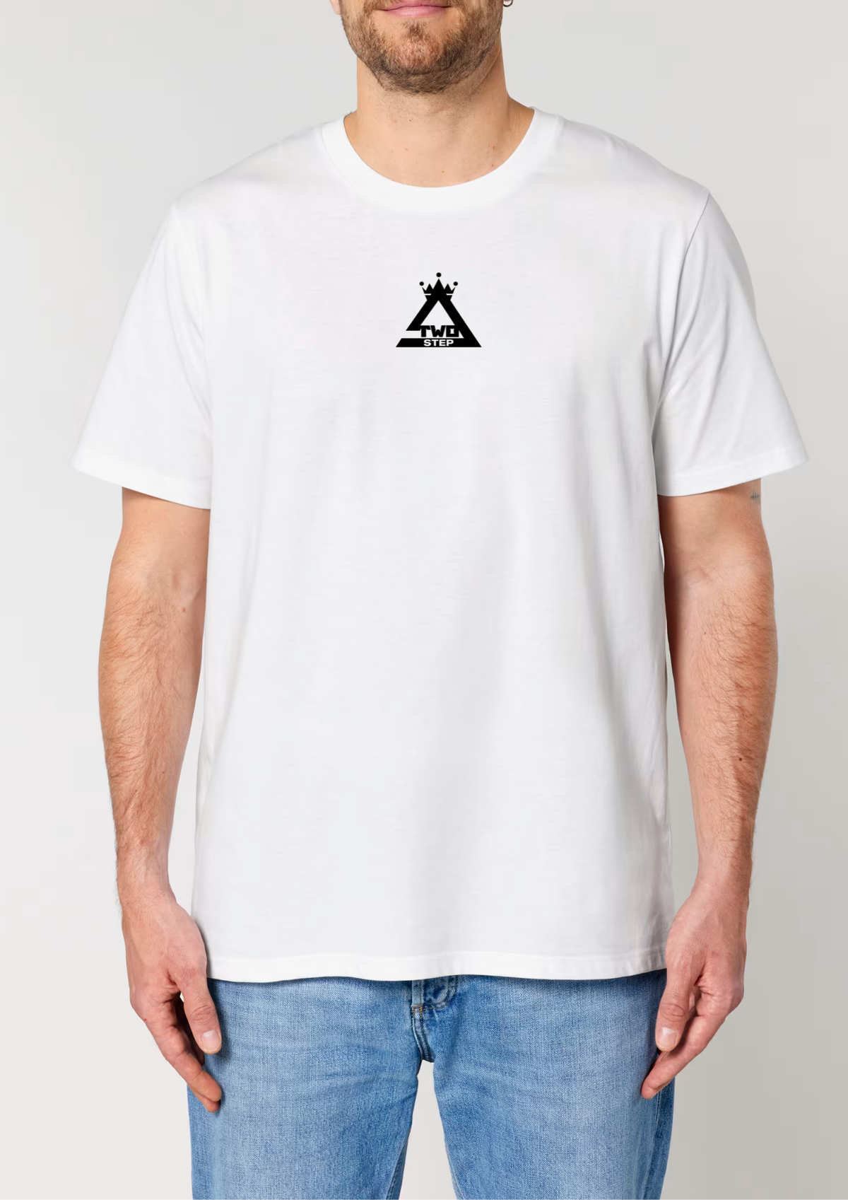 Tricou TwoStep Regular Fit "Boabe" Back Print - Alb