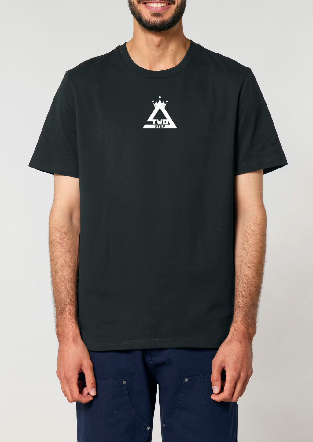 Tricou TwoStep Regular Fit "Boabe" Back Print - Negru