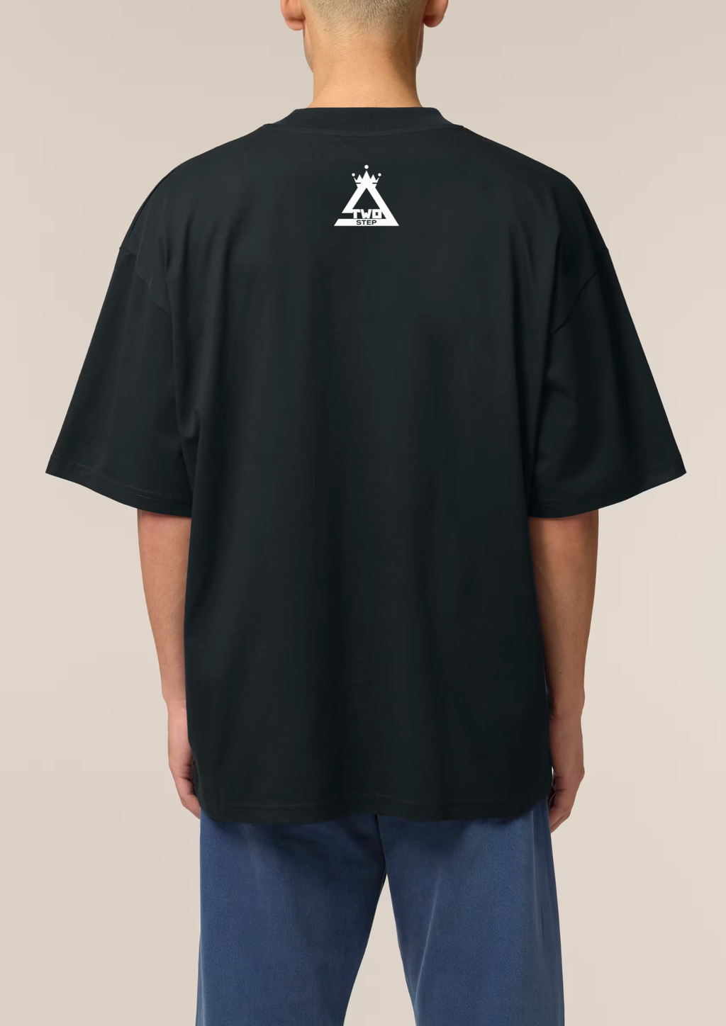 Tricou TwoStep Oversize Fit "Boabe" Front Print - Negru