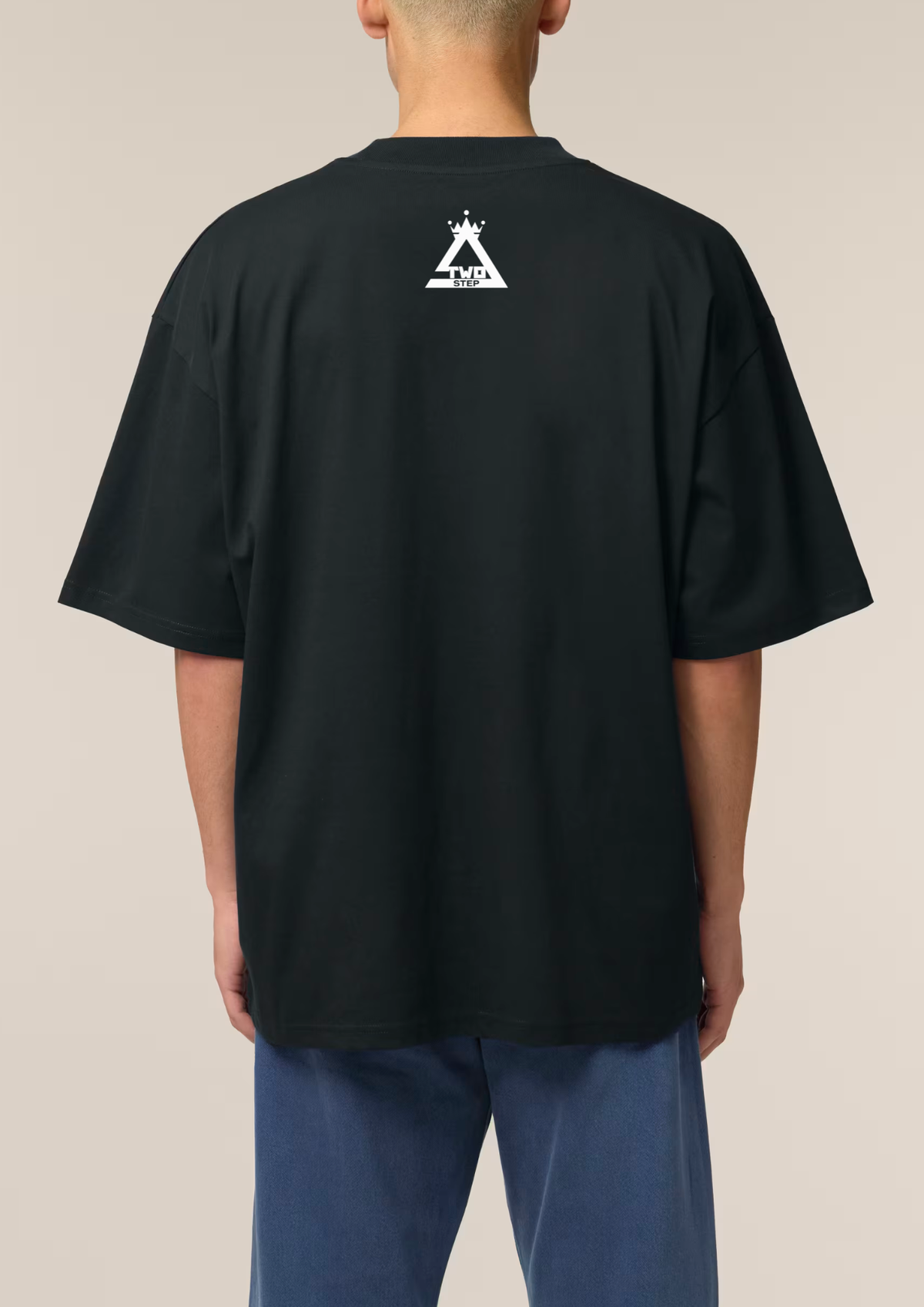 Tricou TwoStep Oversize Fit "Boabe" Front Print - Negru
