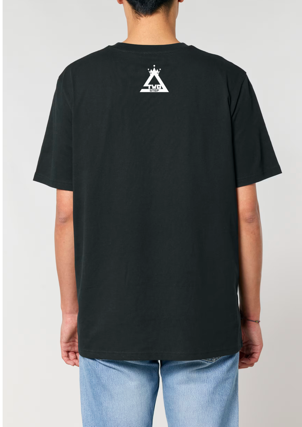 Tricou TwoStep Regular Fit "Boabe" Front Print - Negru