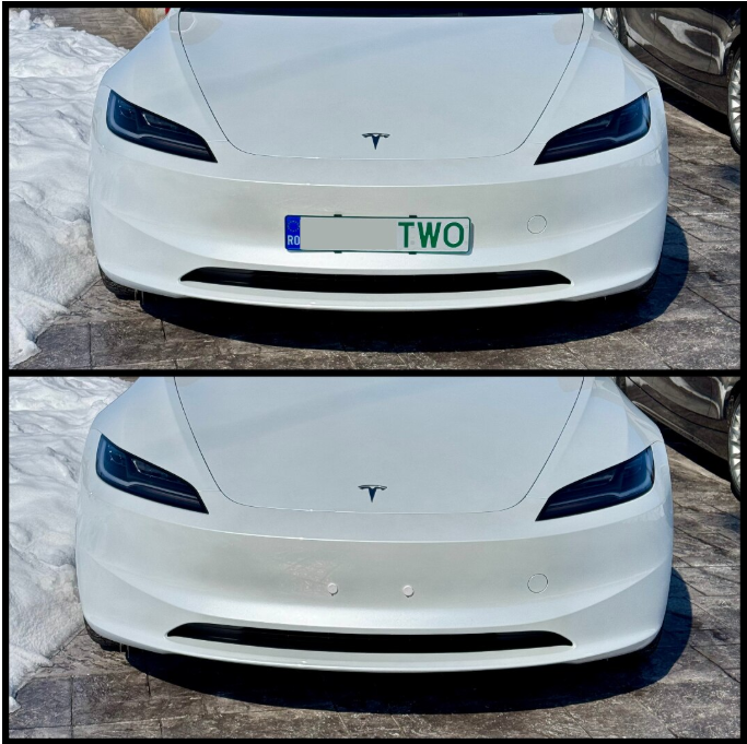 Set suporturi magnetici TwoStep pentru numar inmatriculare - 2 bucati